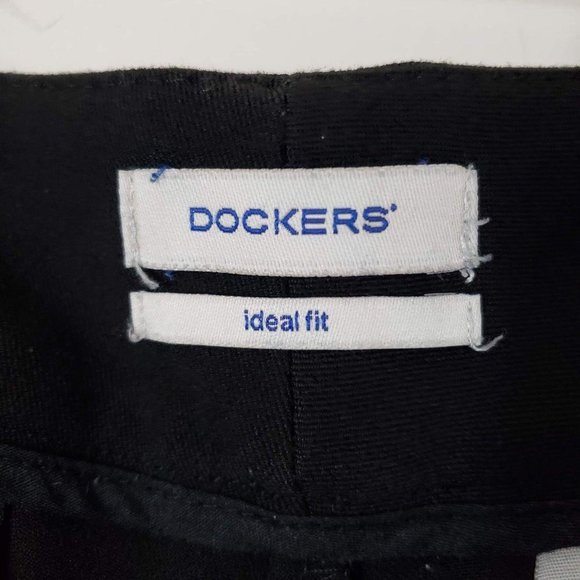 Dockers Woman's Sz 10 Sarina Trousers Black Wide - Picture 6 of 9